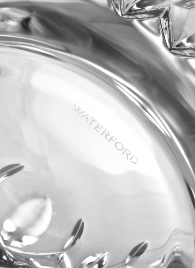 Waterford Crystal Lismore Essence Vase, 12 inch tall with a sleek shape and signature wedge cuts, perfect for floral displays or as a statement centerpiece